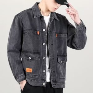 Smoky Gray Vintage Denim Jacket