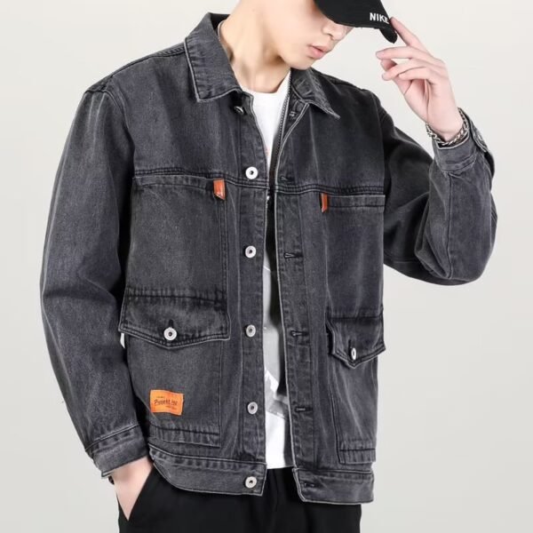 Smoky Gray Vintage Denim Jacket